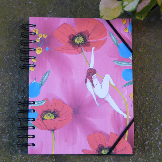 Libreta Amapolas