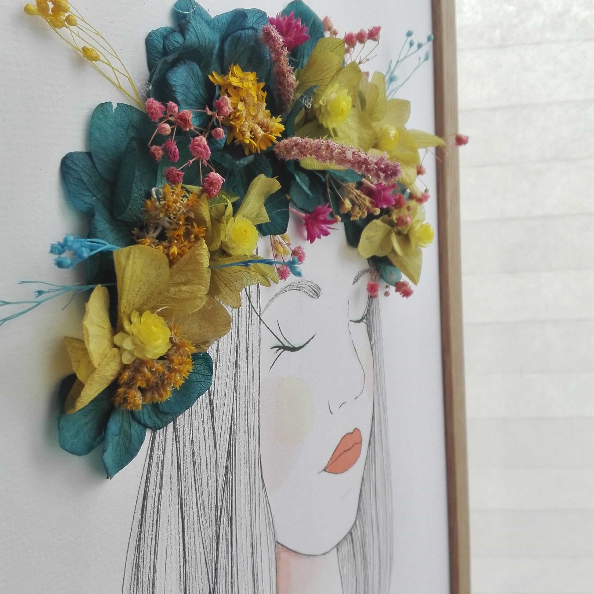 Obra original personalizada con flores - Verónica Maraver