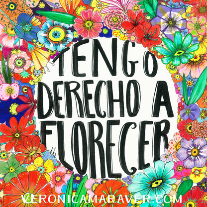 Lámina Flor escondida - Verónica Maraver