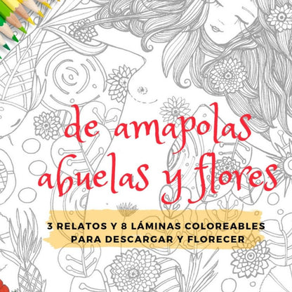 Ebook Coloreable De amapolas... - Verónica Maraver